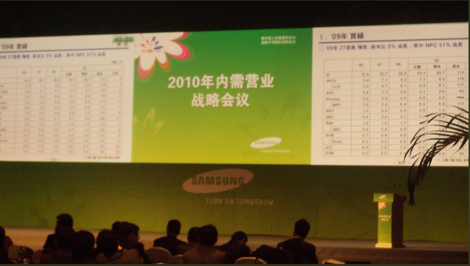 2009年12月3日三星2010年內需營業戰略會議-北京